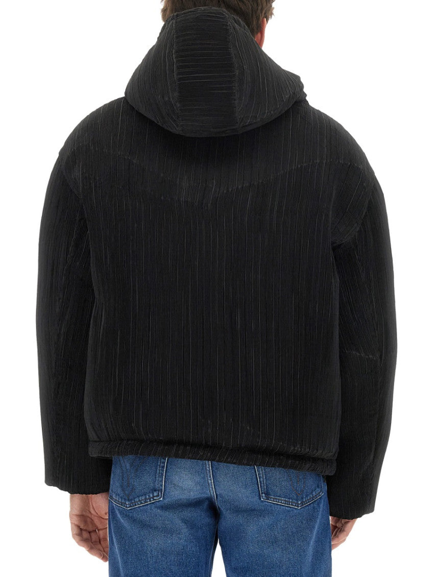 Black Textured Claudeny Jacket 3