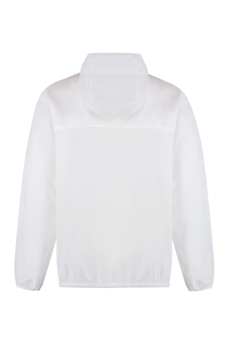 White Logo Hood Jacket 2