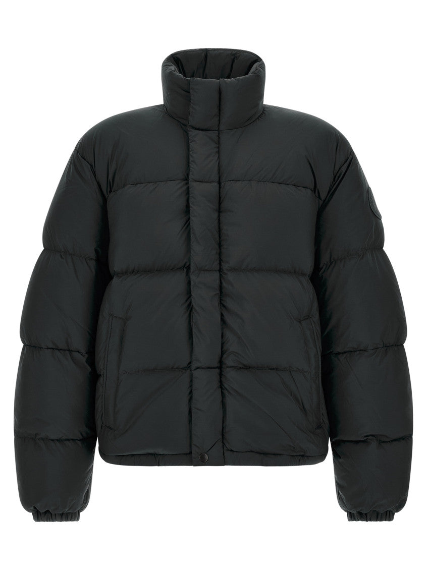 Black Quilted Puffer Jacket 1