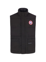 Black Logo Sleeveless Jacket 1