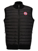 Black Quilted Logo Jacket 1