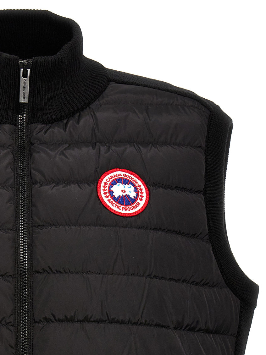 Black Quilted Logo Jacket 3