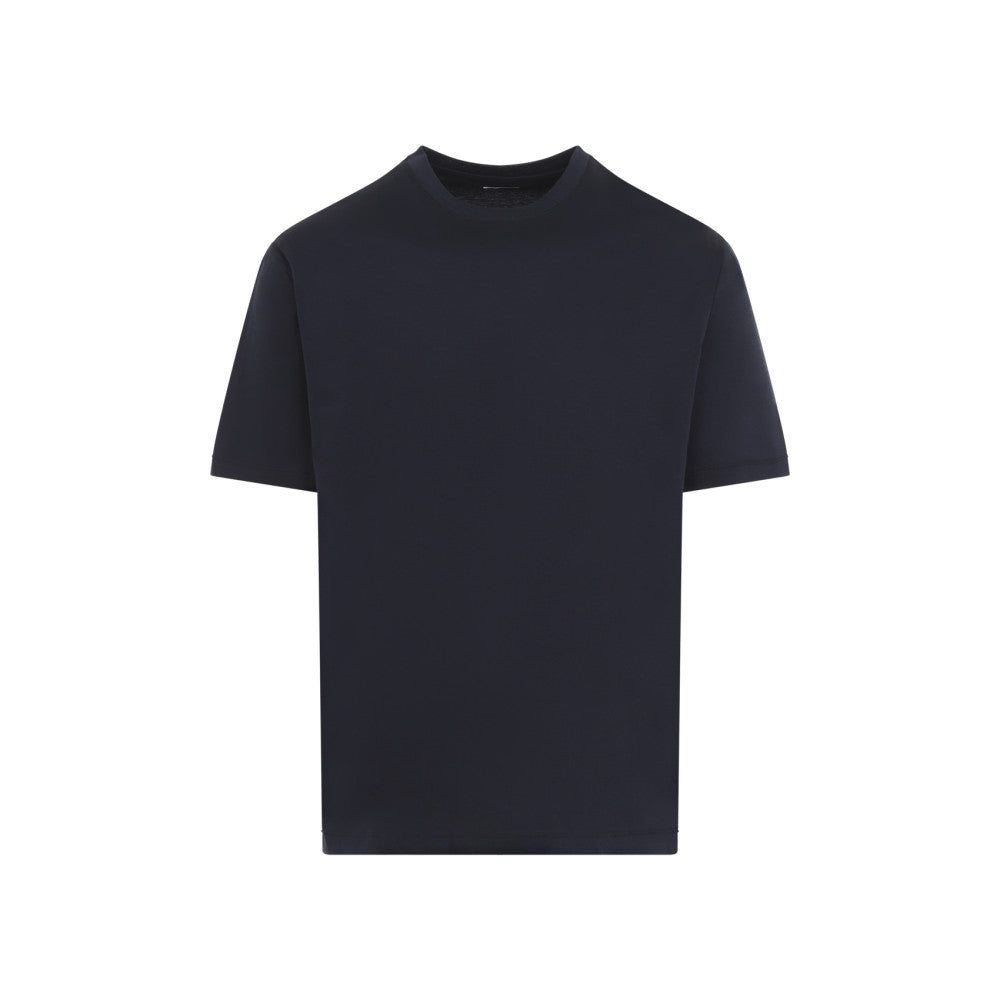 Dark Blue Crew Neck T-Shirt 1