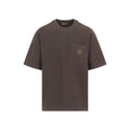 Brown Loose Crew Neck T-Shirt 1