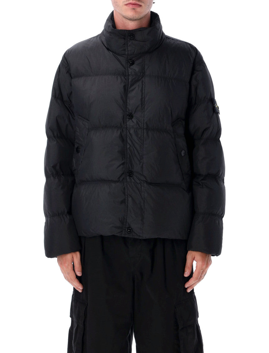 Black Quilted Puffer Jacket 1