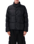Black Quilted Puffer Jacket 1