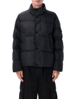 Black Quilted Puffer Jacket 1