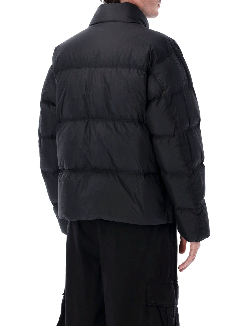 Black Quilted Puffer Jacket 2