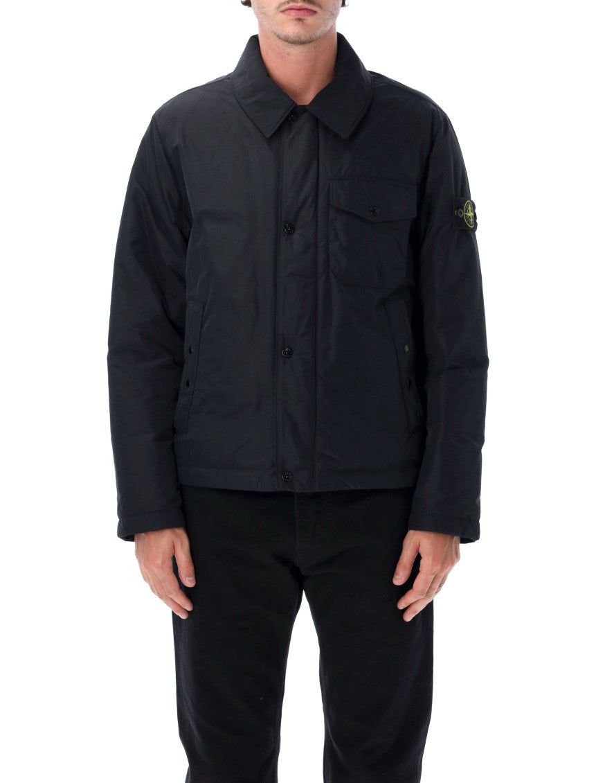 Black Shirt Collar Jacket 1