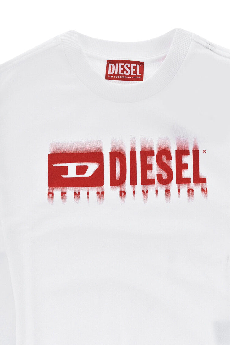 Boys White Logo Sweatshirt 3