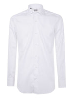 White Slim Solid Shirt 1