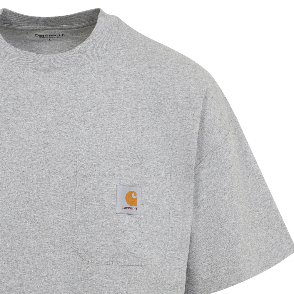 Heather Grey Crew Neck T-Shirt 3