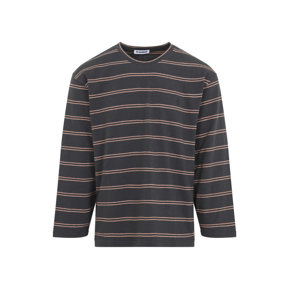 Dark Grey Stripes T-Shirt 1