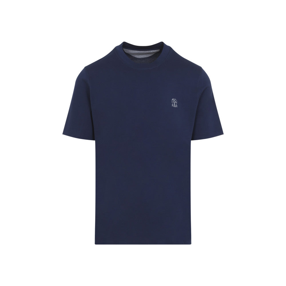 Navy Blue Crew Neck T-Shirt 1