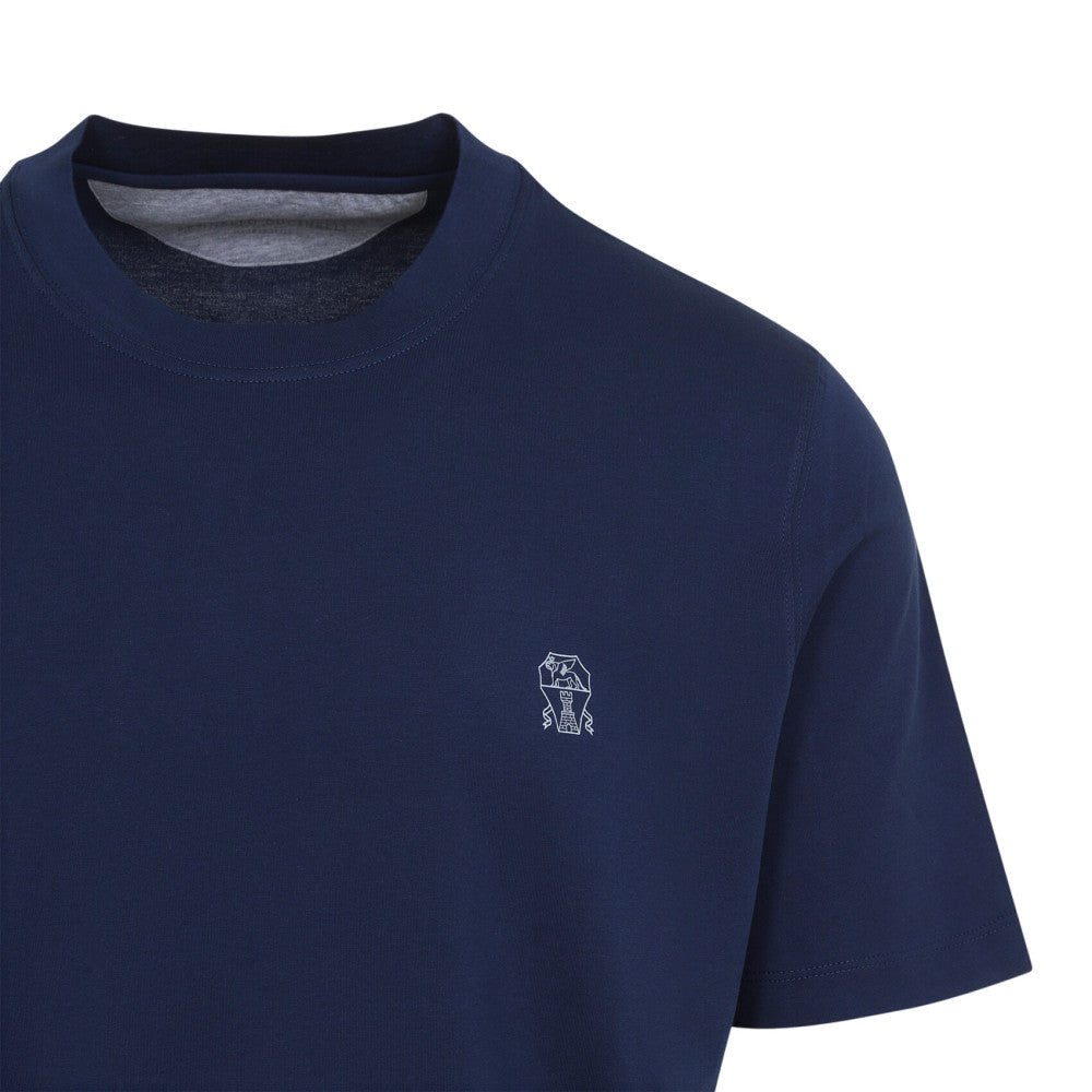 Navy Blue Crew Neck T-Shirt 3