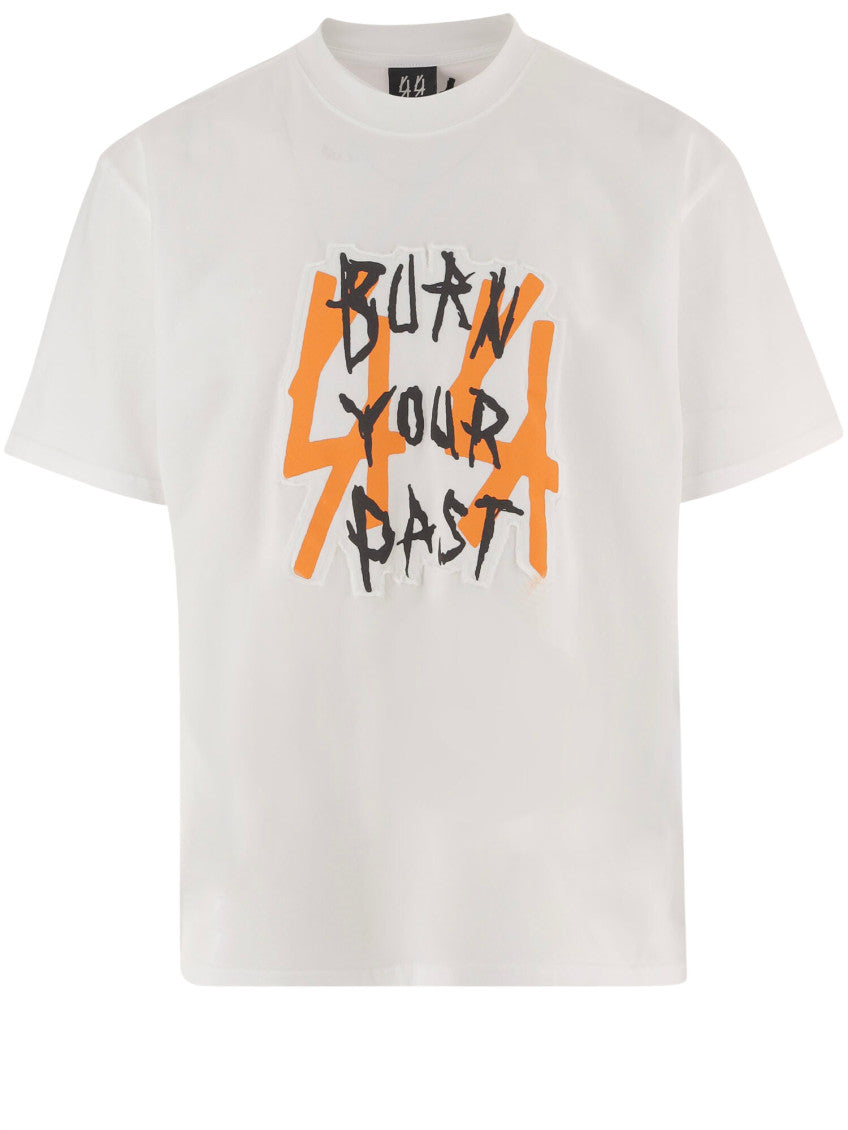 White Graphic Crew Neck T-Shirt 1