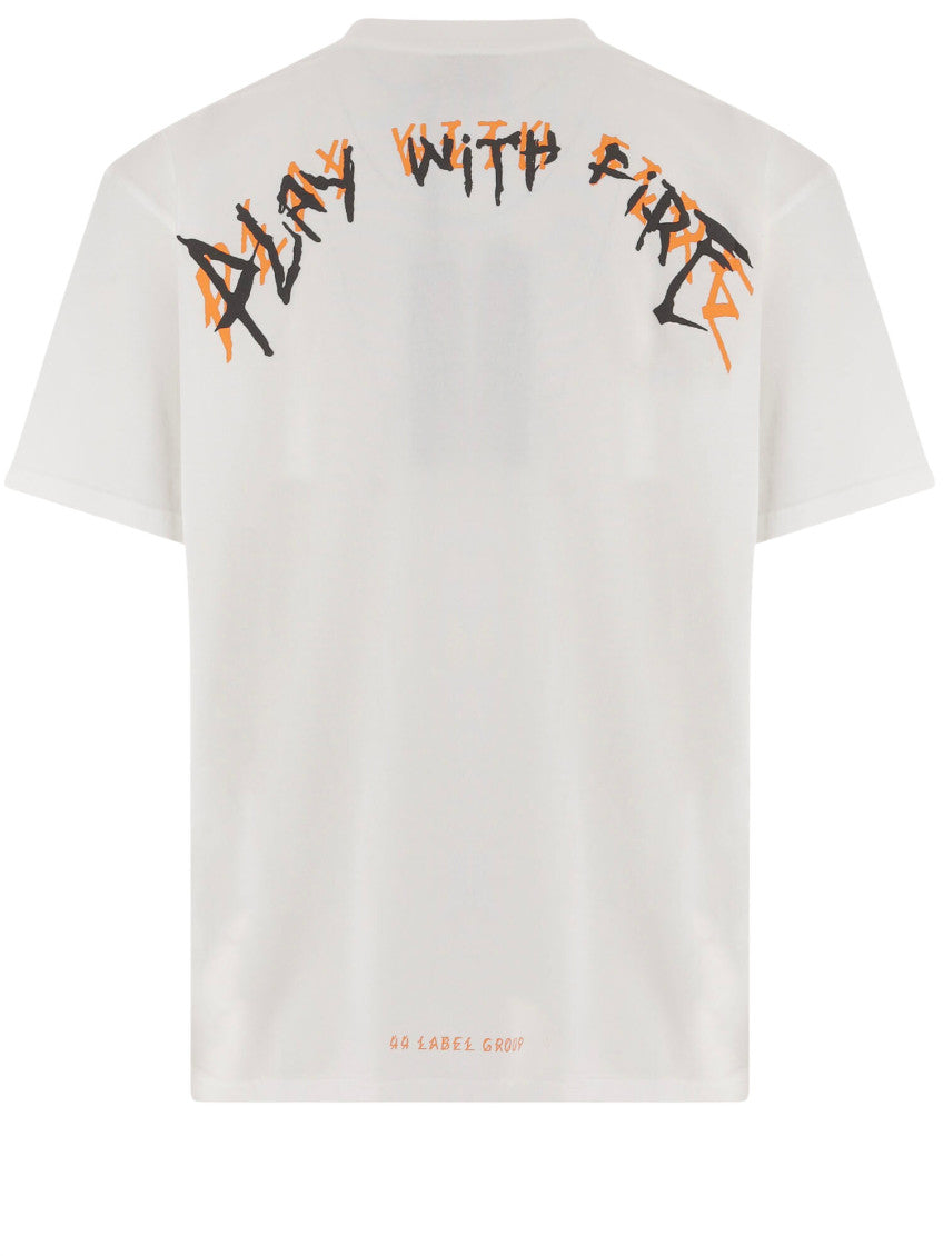 White Graphic Crew Neck T-Shirt 2