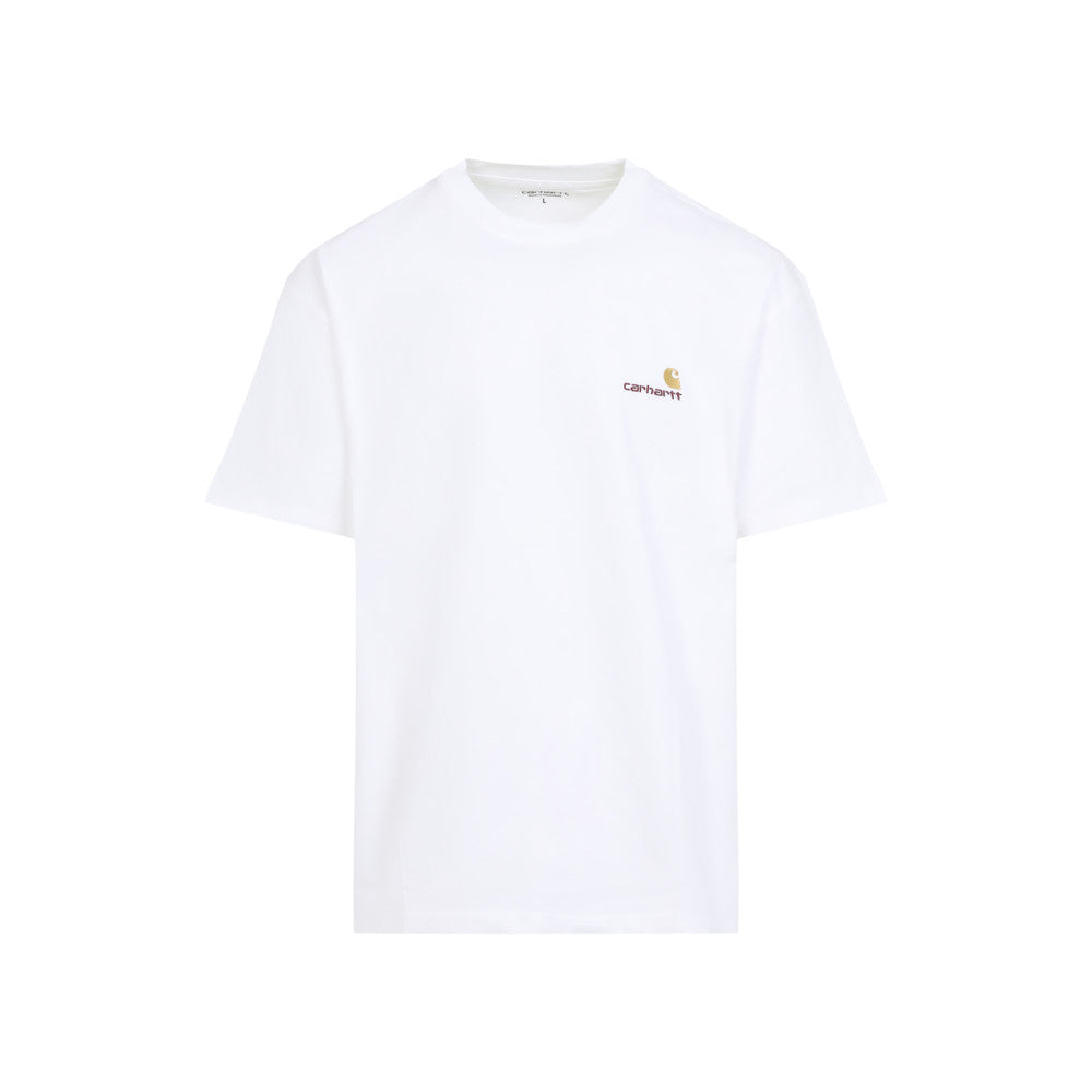 White Crew Neck Logo T-Shirt 1