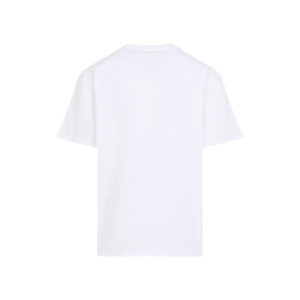 White Crew Neck Logo T-Shirt 2