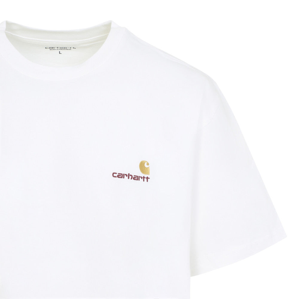 White Crew Neck Logo T-Shirt 3