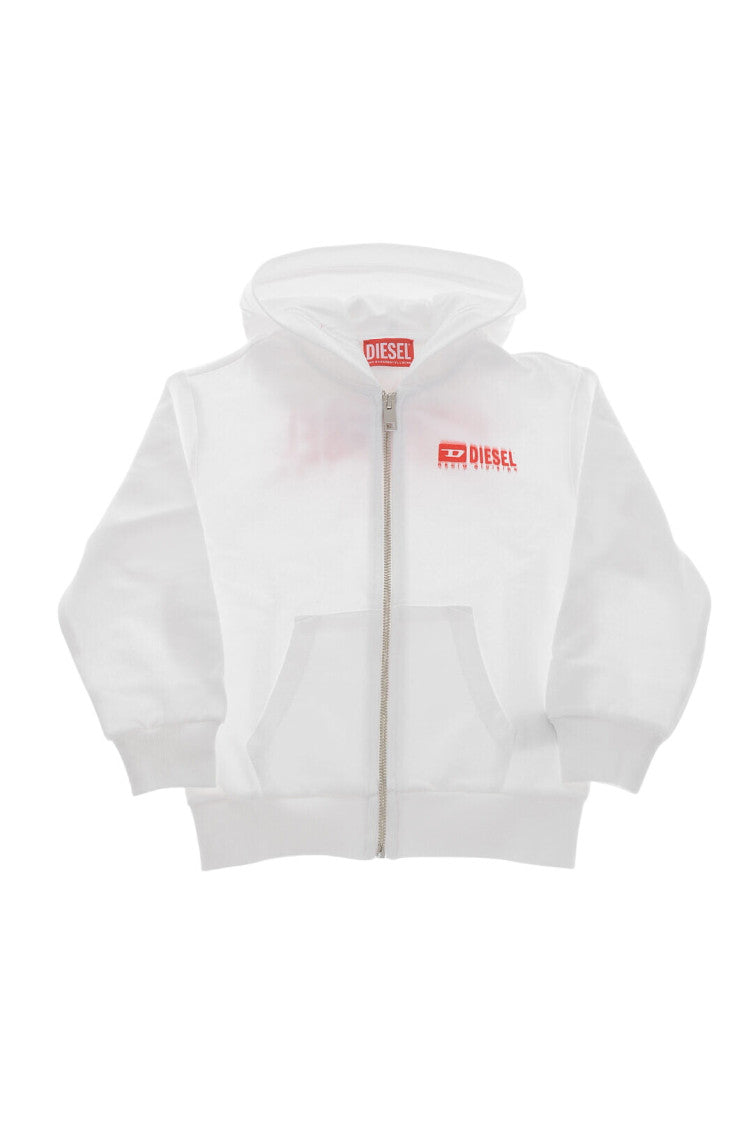 Boys White Logo Jacket 1