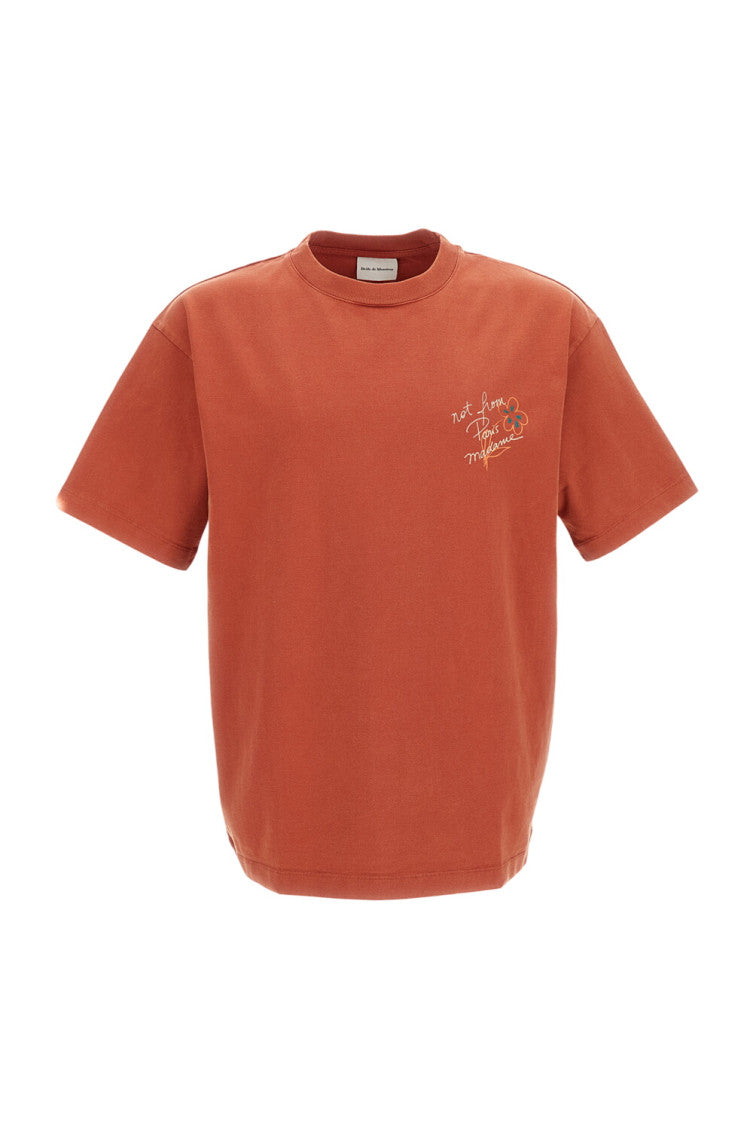 Brown Relaxed Crew Neck T-Shirt 1