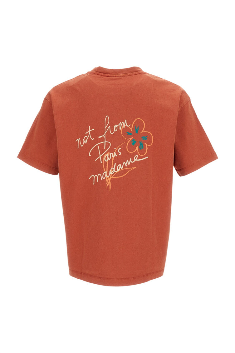 Brown Relaxed Crew Neck T-Shirt 2