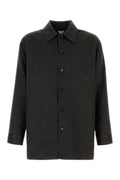 Dark Grey Flannel Overshirt 1