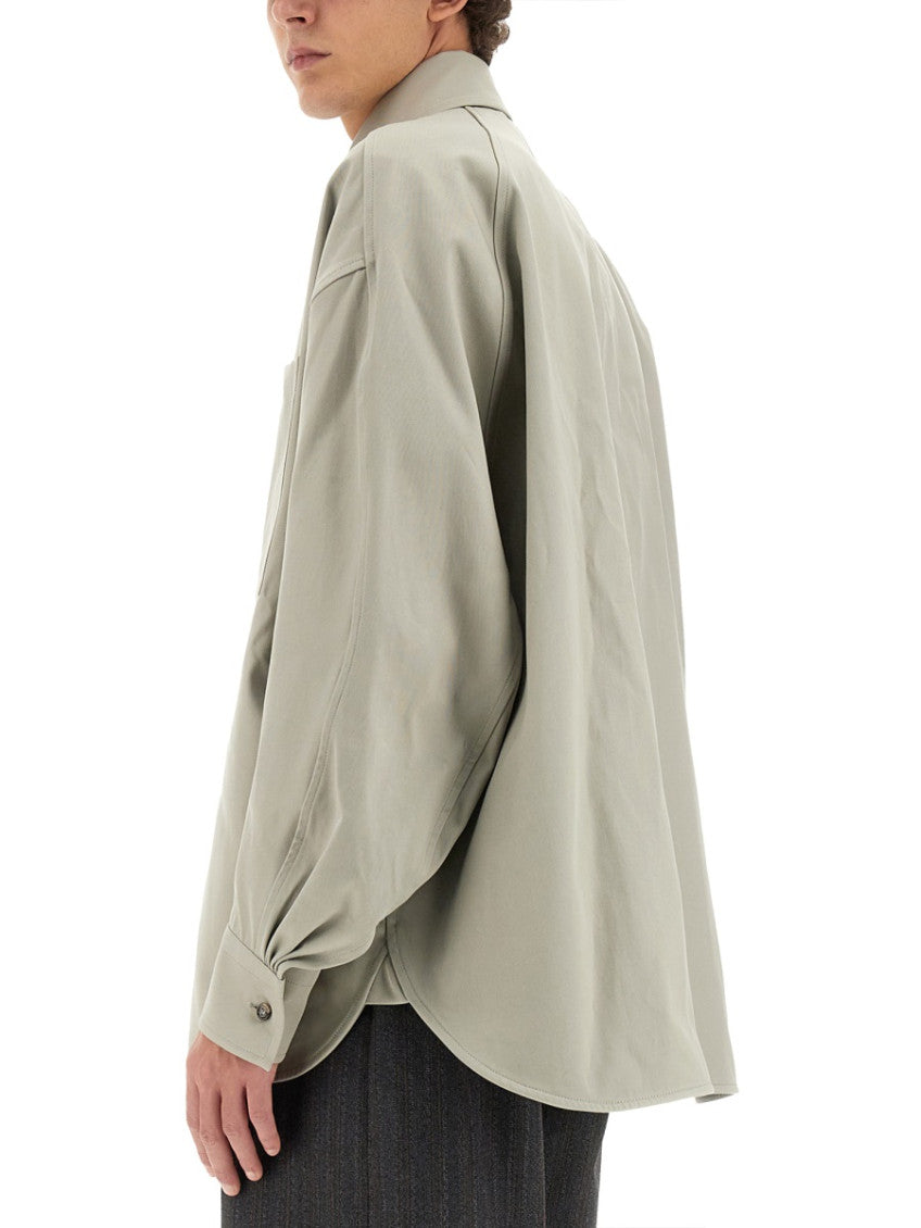 Light Grey Solid Overshirt 4