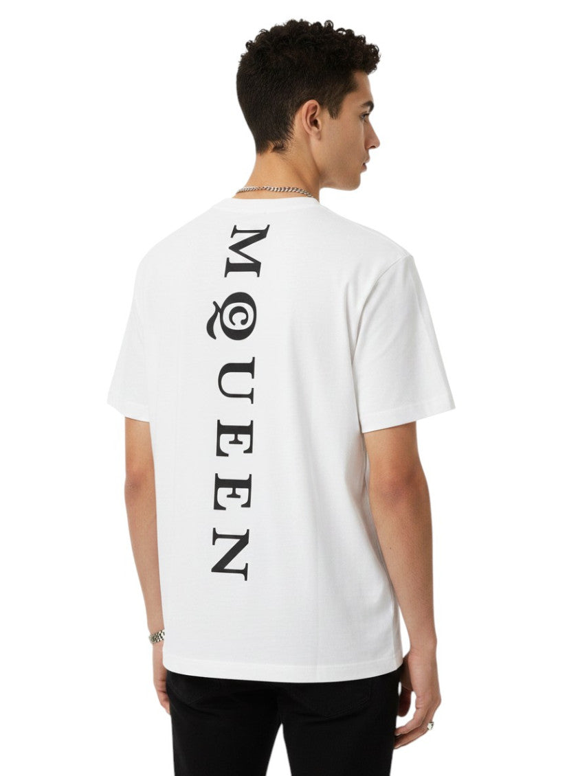 White Crew Neck Logo T-Shirt 2
