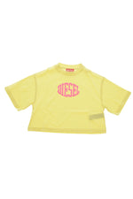 Girls Yellow Boxy Logo T-Shirt 1