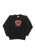 Girls Black Graphic Sweatshirt 1