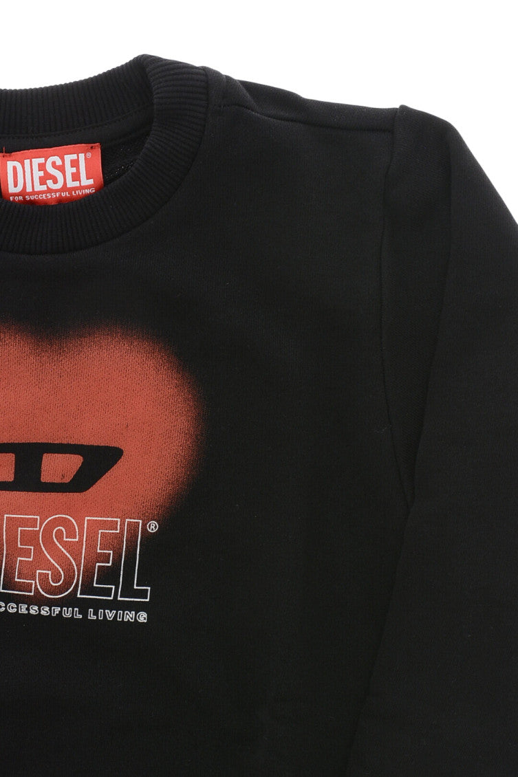 Girls Black Graphic Sweatshirt 3