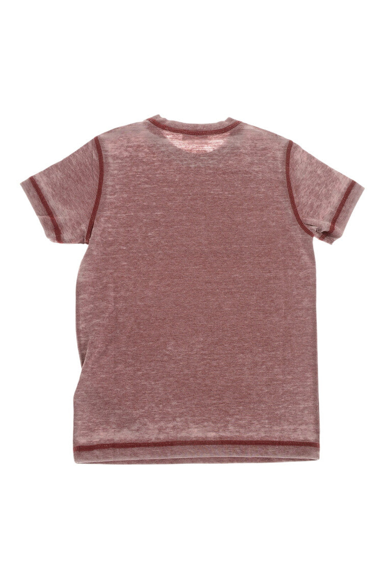 Boys Maroon Logo T-Shirt 2