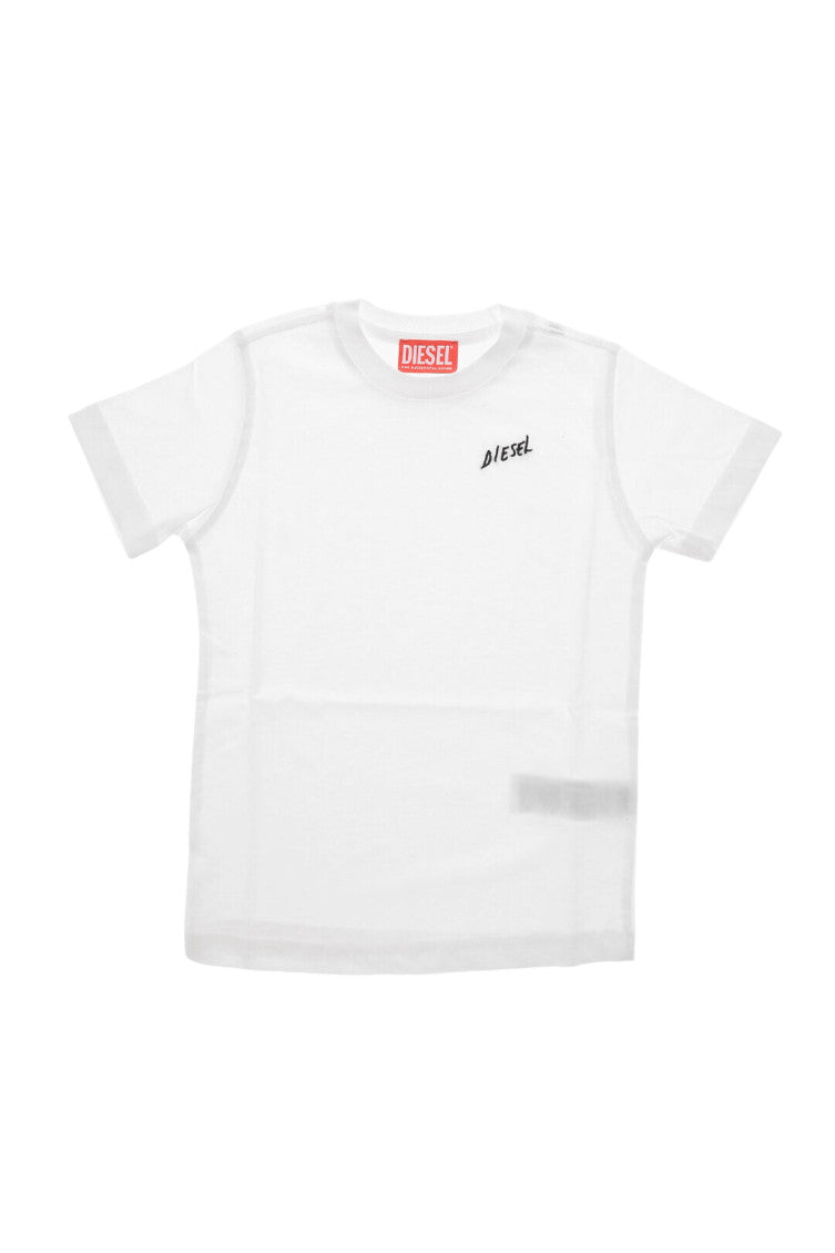 Boys White Logo T-Shirt 1