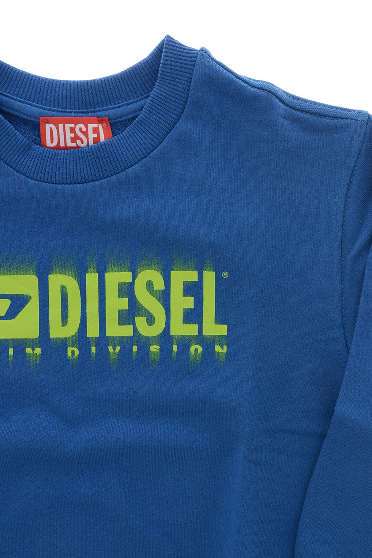 Boys Blue Logo Sweatshirt 3