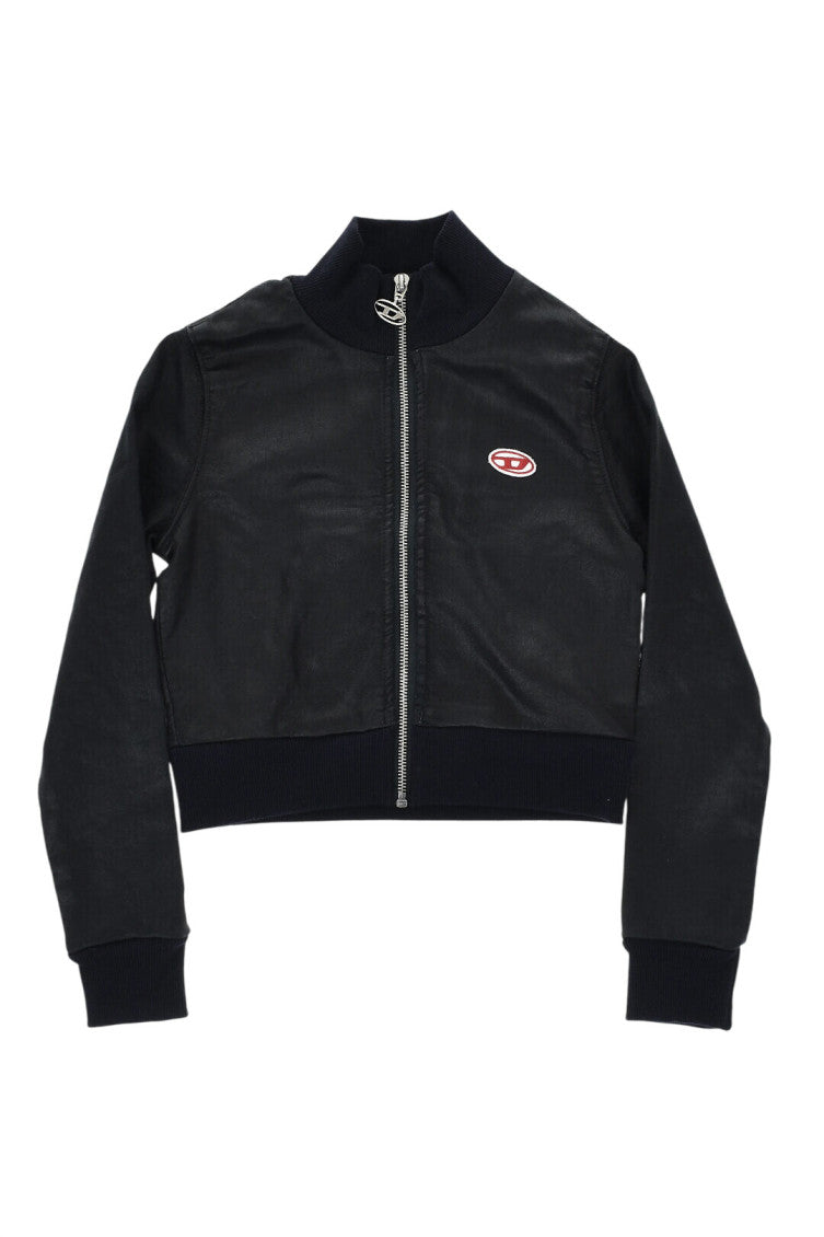 Girls Navy Blue Logo Jacket 1