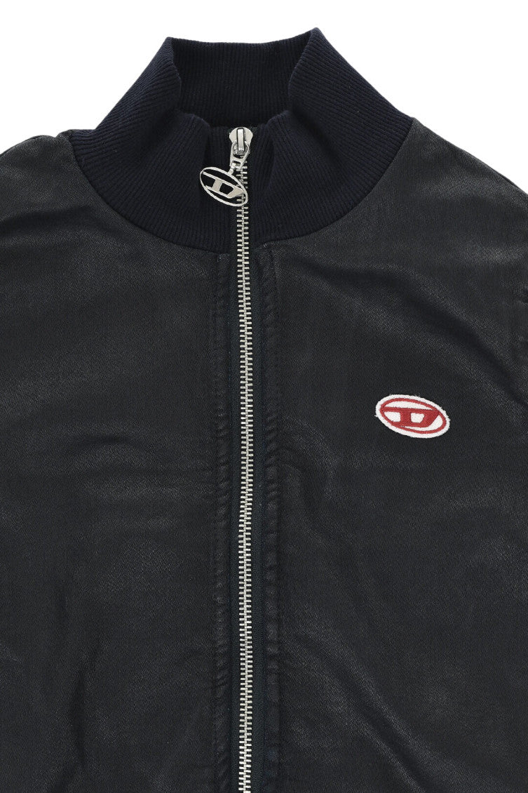 Girls Navy Blue Logo Jacket 3
