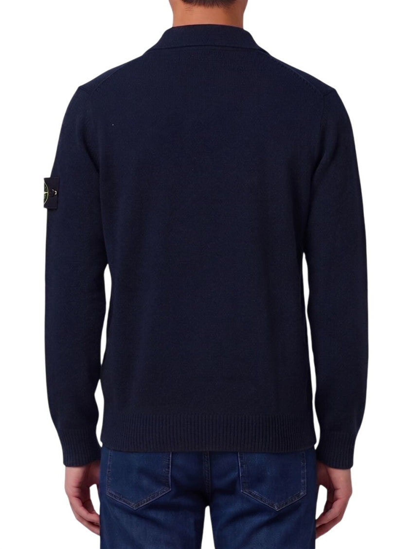 Navy Blue Full Sleeves Polo 2