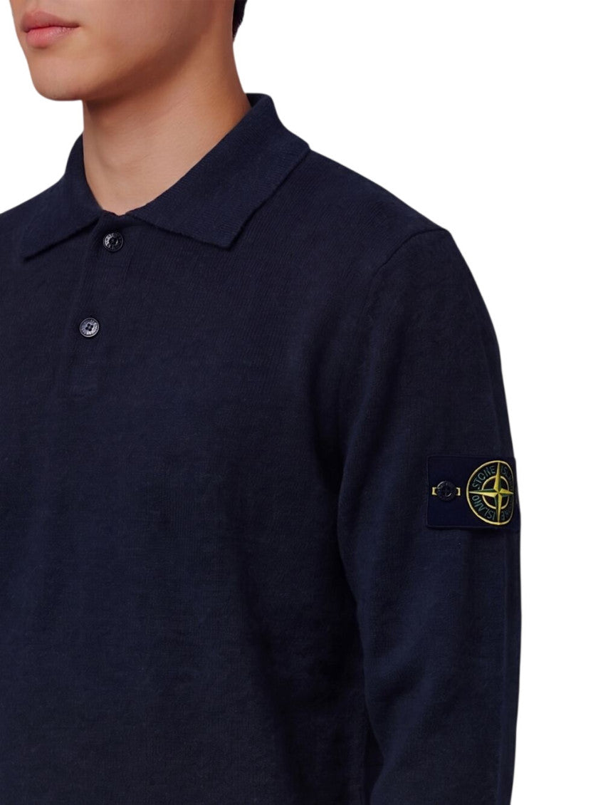 Navy Blue Full Sleeves Polo 3