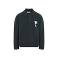 Bottle Green Full Sleeves Polo 1