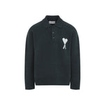 Bottle Green Full Sleeves Polo 1