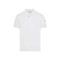White Solid Shirt Collar Polo 1