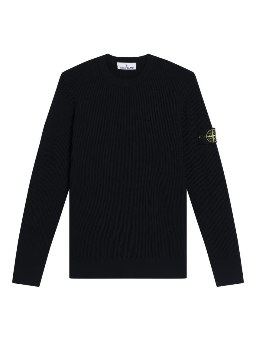 Navy Blue Crew Neck Sweater 1
