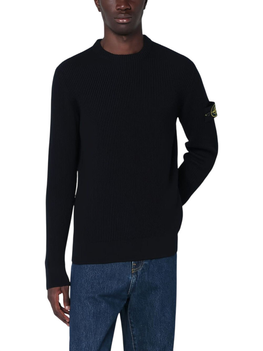 Navy Blue Crew Neck Sweater 2