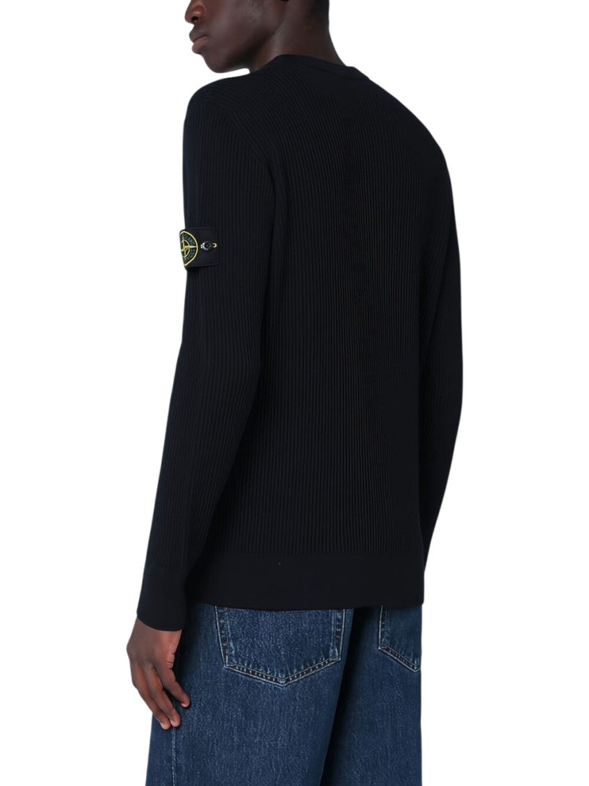 Navy Blue Crew Neck Sweater 3