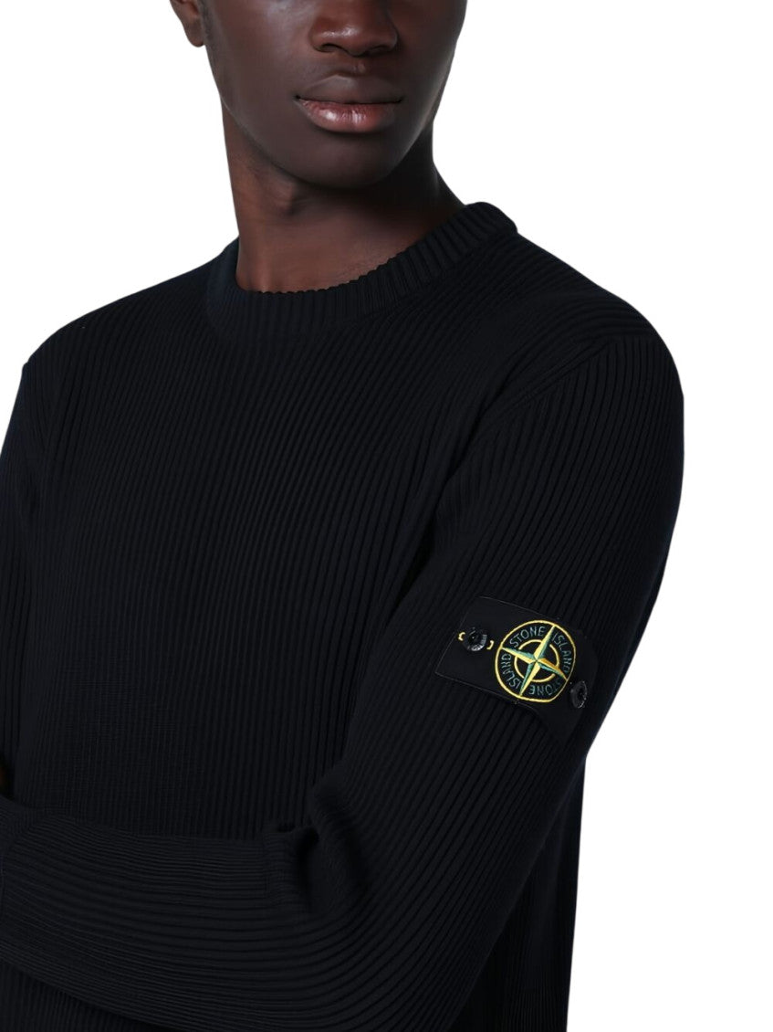 Navy Blue Crew Neck Sweater 4