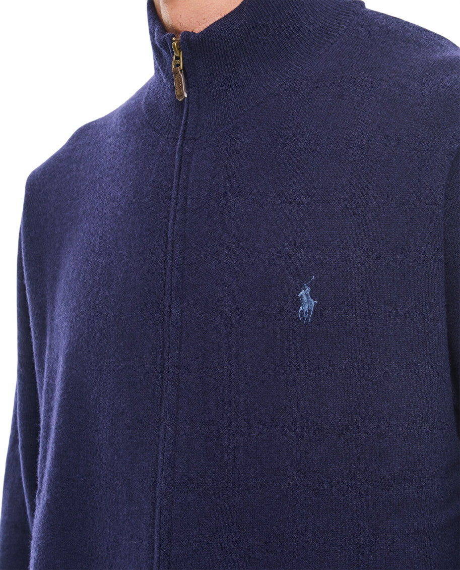 Navy Blue zip Up Cardigan 3