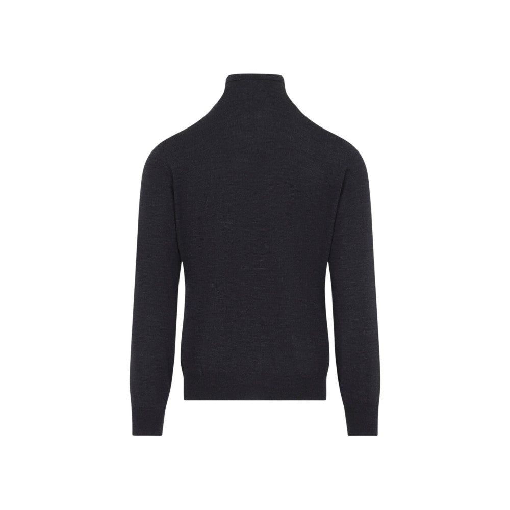 Dark Grey Turtle Neck Sweater 2