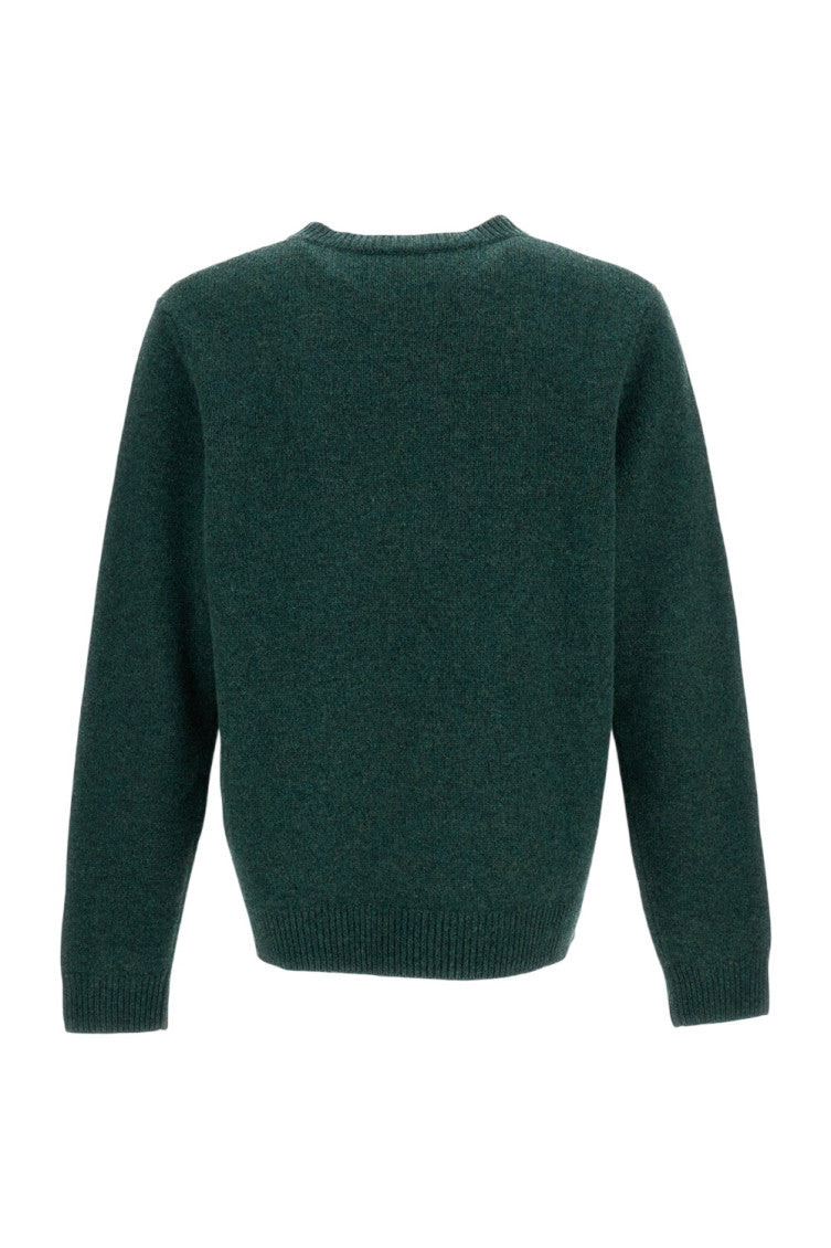 Green Regular Crew Neck Sweater 2